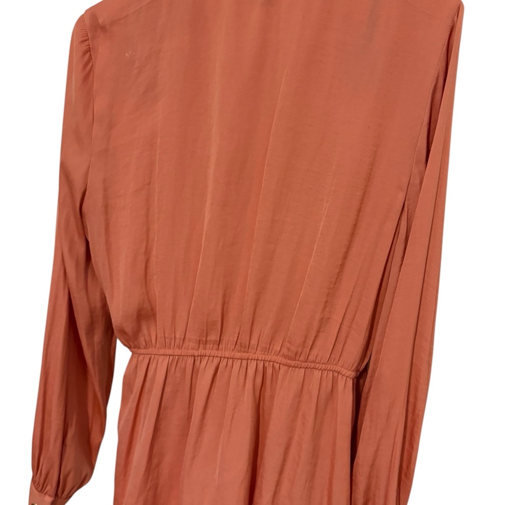 Women’s Marc New York‎ Elegant Women's Wrap Blouse - Rust | Size Medium - Picture 8 of 12